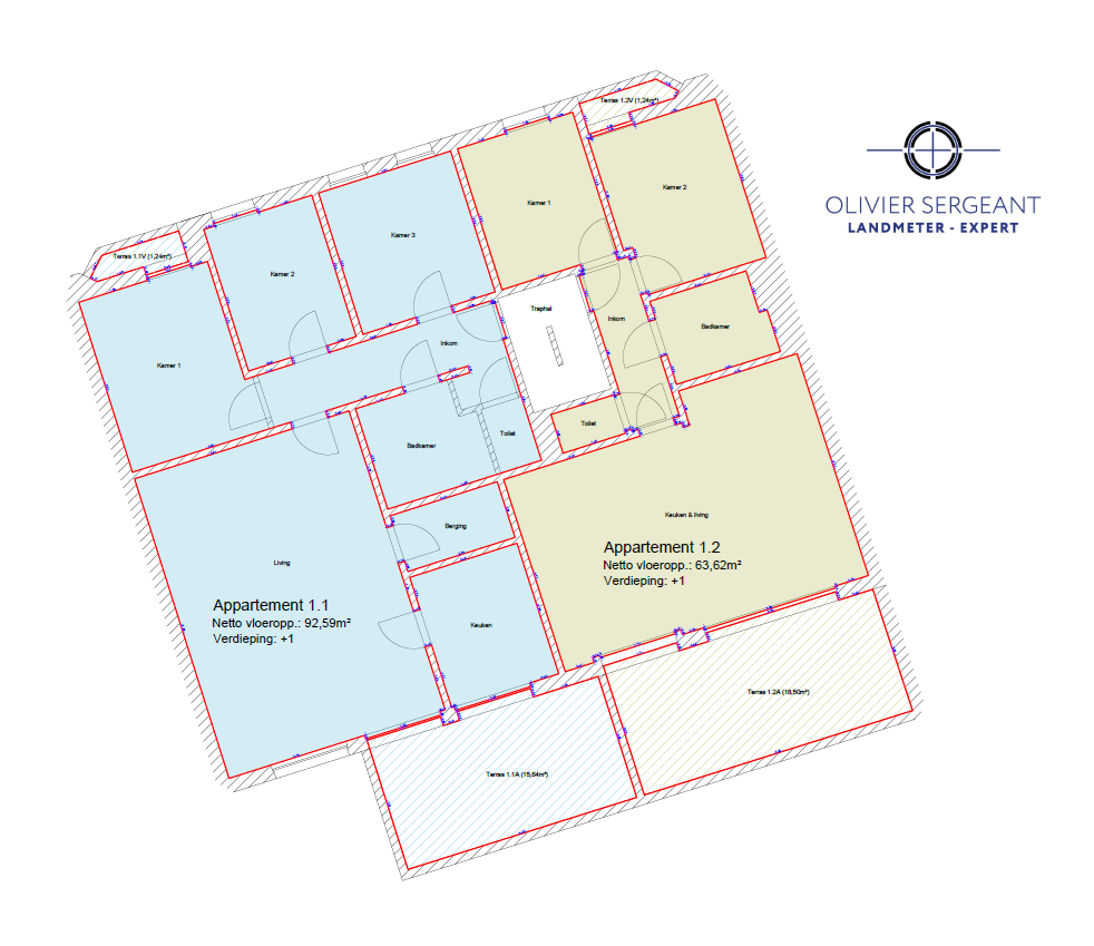 Plan voor wijzigende basisakte appartementsgebouw in Jabbeke